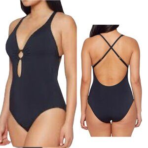 Women's Bleu Rod Beattie Ring Me Up Cross-Back One Piece Swimsuit, size 12